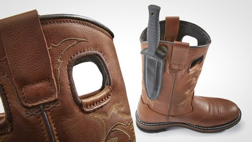 Guide Gear Men's Bandit Conceal and Carry Waterproof Western Boots - image 8 from the video