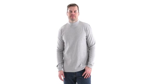 Guide Gear Men's Mock Turtleneck Long-Sleeve Shirt 360 View - image 10 from the video