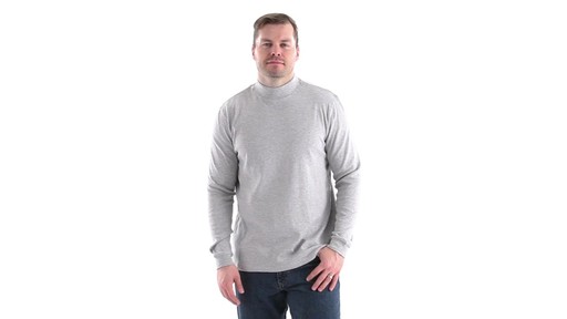 Guide Gear Men's Mock Turtleneck Long-Sleeve Shirt 360 View - image 9 from the video