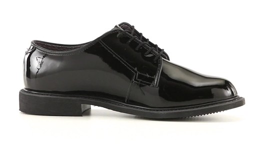U.S. Military Men's Corfam Glossy Uniform Dress Shoes 360 View - image 10 from the video
