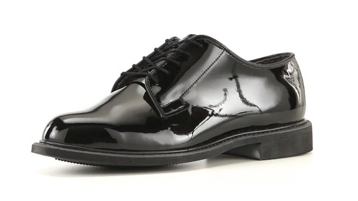 U.S. Military Men's Corfam Glossy Uniform Dress Shoes 360 View - image 3 from the video