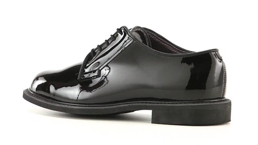U.S. Military Men's Corfam Glossy Uniform Dress Shoes 360 View - image 5 from the video