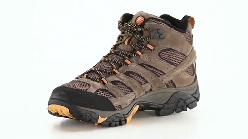 Merrell Men's Moab 2 Vent Mid Hiking Boots 360 View - image 3 from the video