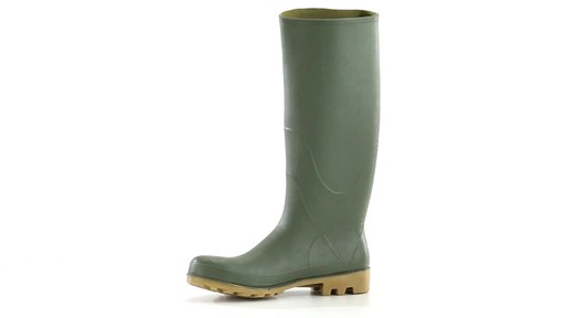 French Military Waterproof Boots Olive Drab New 360 View - image 1 from the video