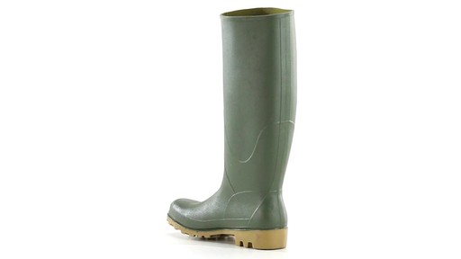 French Military Waterproof Boots Olive Drab New 360 View - image 10 from the video