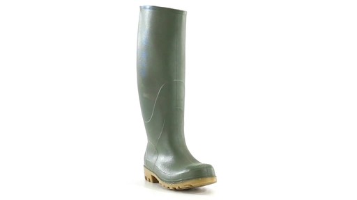 French Military Waterproof Boots Olive Drab New 360 View - image 4 from the video