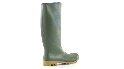 French Military Waterproof Boots Olive Drab New 360 View - image 7 from the video