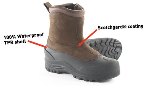 Guide Gear Men's Insulated Side-Zip Winter Boots 400 Grams - image 5 from the video