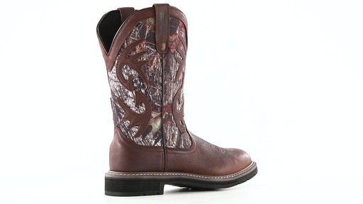 Guide Gear Men's Whitetail Camo Wellington Cowboy Boots 360 View - image 2 from the video