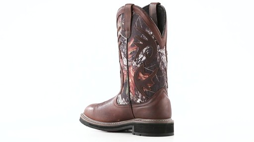 Guide Gear Men's Whitetail Camo Wellington Cowboy Boots 360 View - image 4 from the video