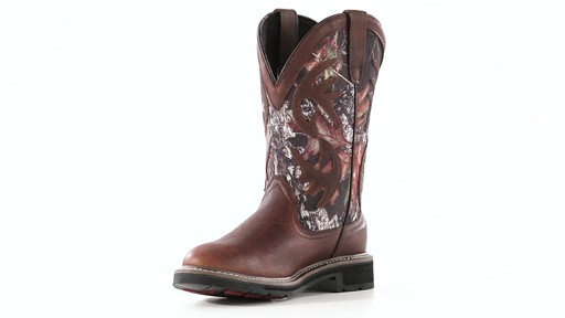 Guide Gear Men's Whitetail Camo Wellington Cowboy Boots 360 View - image 6 from the video