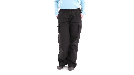 Guide Gear Women's Cargo Snow Pants 360 View - image 10 from the video