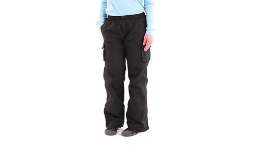 Guide Gear Women's Cargo Snow Pants 360 View - image 8 from the video