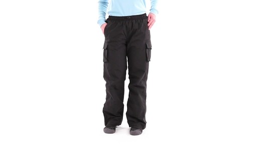 Guide Gear Women's Cargo Snow Pants 360 View - image 9 from the video
