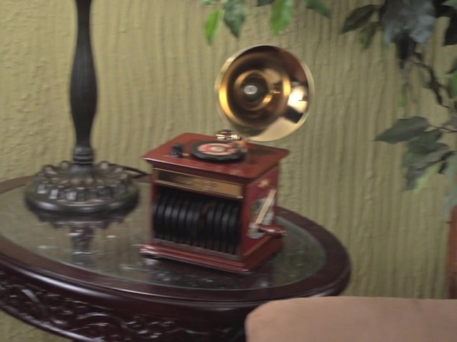  226218 -Mr. Christmas® Tabletop Harmonique Gramophone - image 10 from the video