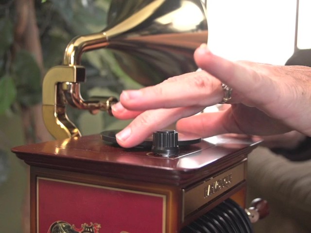  226218 -Mr. Christmas® Tabletop Harmonique Gramophone - image 7 from the video