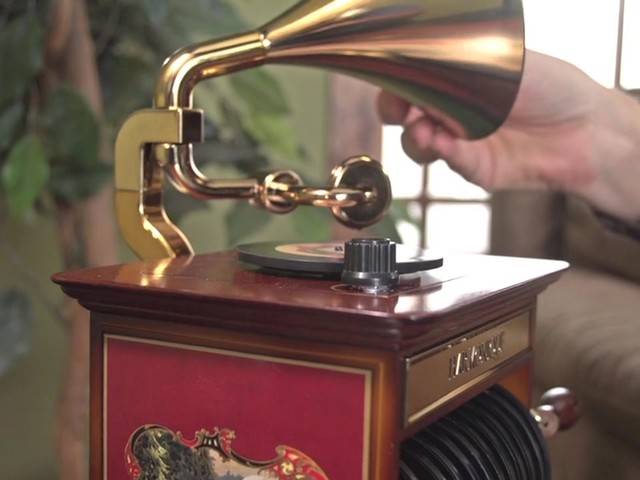  226218 -Mr. Christmas® Tabletop Harmonique Gramophone - image 9 from the video