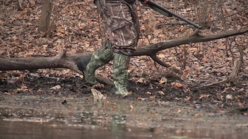 Men's Guide Gear Waterproof 800 gram Thinsulate Ultra Insulation Ankle-fit Rubber Boots Mossy Oak Infinity - image 9 from the video