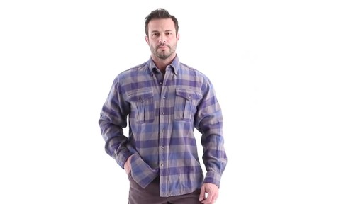 Guide Gear Men's Plaid Chamois Shirt 360 View - image 9 from the video