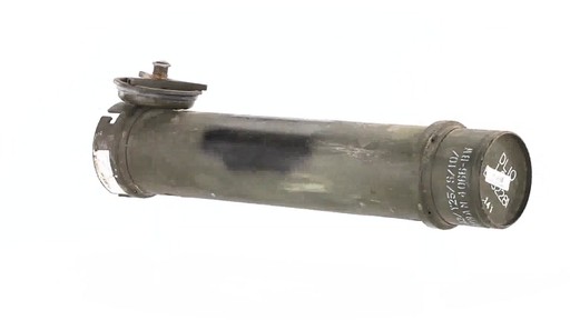 German Military Surplus Waterproof Ammo Tube Used 360 View - image 3 from the video