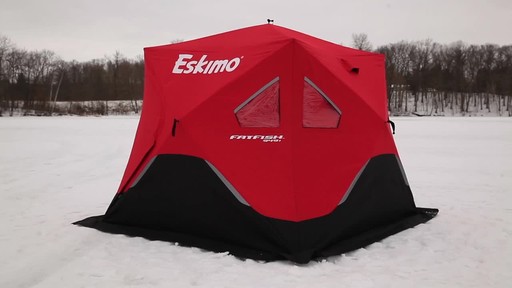 Eskimo Fat Fish 949 Insulated Ice Fishing Shelter - image 1 from the video