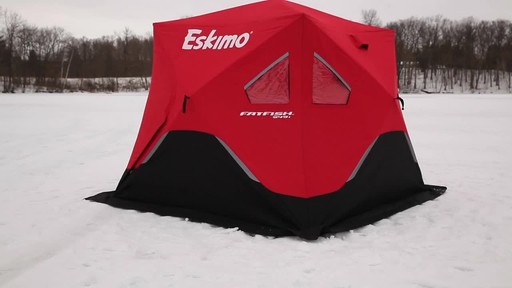 Eskimo Fat Fish 949 Insulated Ice Fishing Shelter - image 3 from the video