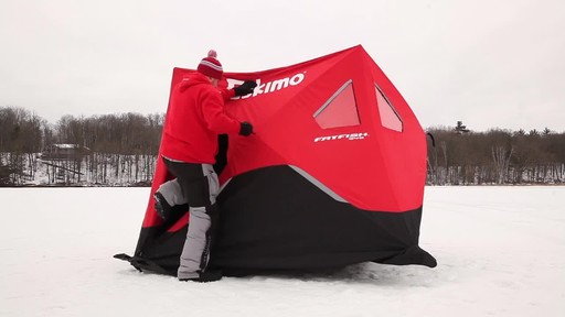 Eskimo Fat Fish 949 Insulated Ice Fishing Shelter - image 5 from the video