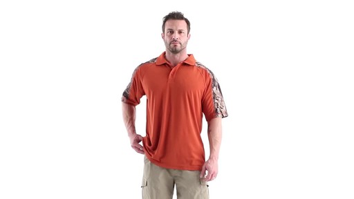 Guide Gear Men's Camo Performance Polo Shirt 360 View - image 10 from the video