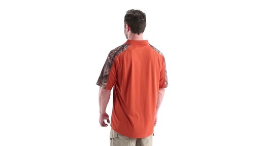 Guide Gear Men's Camo Performance Polo Shirt 360 View - image 7 from the video