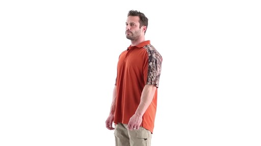 Guide Gear Men's Camo Performance Polo Shirt 360 View - image 9 from the video