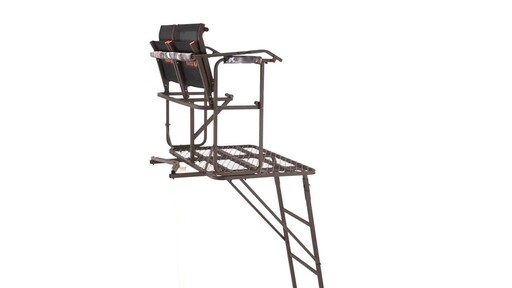 Guide Gear 17' Full Platform 2 Man Ladder Tree Stand 360 View - image 10 from the video