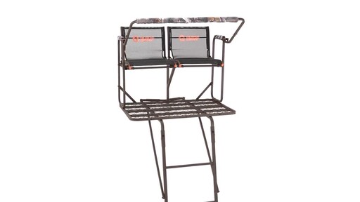 Guide Gear 17' Full Platform 2 Man Ladder Tree Stand 360 View - image 2 from the video