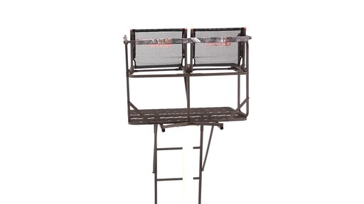 Guide Gear 17' Full Platform 2 Man Ladder Tree Stand 360 View - image 5 from the video