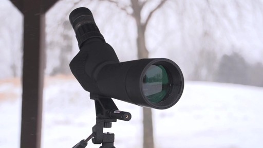 AIM Sports Tactical 20-60x60mm Spotting Scope with Tripos and Laser - image 10 from the video