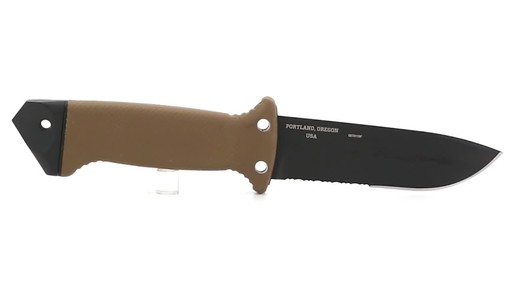 Gerber LMF II Infantry Fixed Blade Combat Knife Brown - image 1 from the video