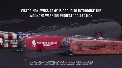Victorinox Swiss Army Wounded Warrior Project US Flag Fieldmaster Pocket Knife - image 10 from the video