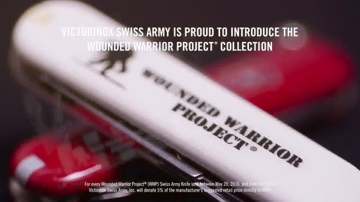 Victorinox Swiss Army Wounded Warrior Project US Flag Fieldmaster Pocket Knife - image 8 from the video
