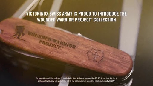 Victorinox Swiss Army Wounded Warrior Project US Flag Fieldmaster Pocket Knife - image 9 from the video