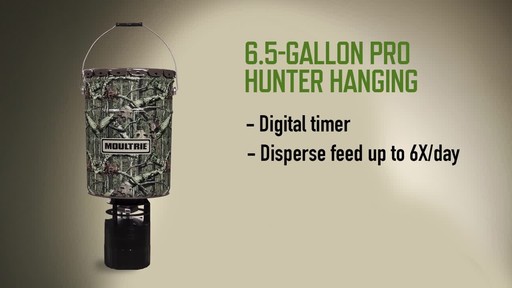 Moultrie 6.5-gallon Pro Hunter Hanging Deer Feeder - image 6 from the video