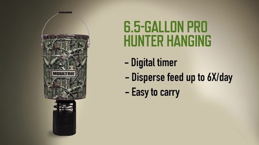 Moultrie 6.5-gallon Pro Hunter Hanging Deer Feeder - image 7 from the video