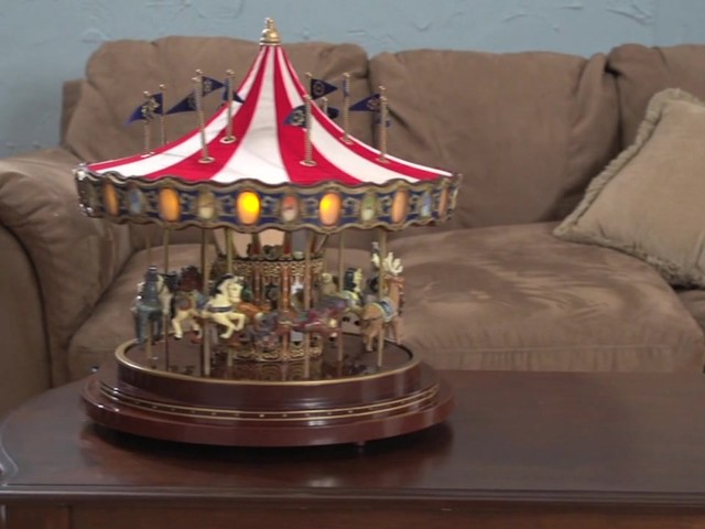 Gold Label® Animated Anniversary Carousel Music Box - image 10 from the video