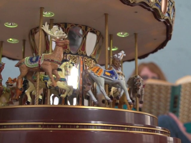 Gold Label® Animated Anniversary Carousel Music Box - image 9 from the video