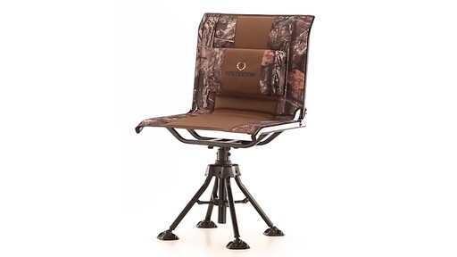 Bolderton 360 Comfort Swivel Camo Hunting Chair Mossy Oak Break-Up COUNTRY - image 1 from the video