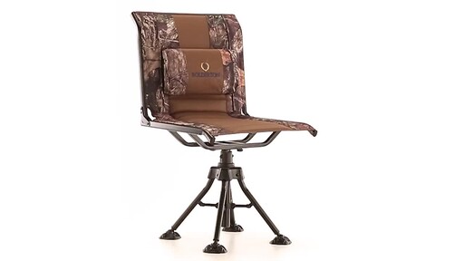 Bolderton 360 Comfort Swivel Camo Hunting Chair Mossy Oak Break-Up COUNTRY - image 3 from the video