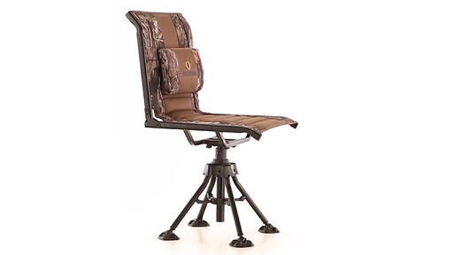 Bolderton 360 Comfort Swivel Camo Hunting Chair Mossy Oak Break-Up COUNTRY - image 4 from the video