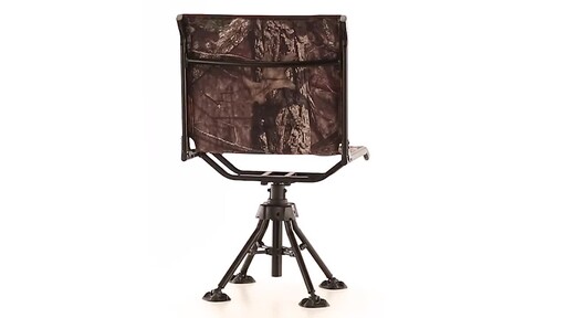 Bolderton 360 Comfort Swivel Camo Hunting Chair Mossy Oak Break-Up COUNTRY - image 7 from the video