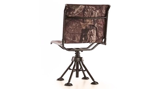 Bolderton 360 Comfort Swivel Camo Hunting Chair Mossy Oak Break-Up COUNTRY - image 8 from the video