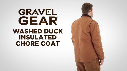 Gravel Gear Men's Washed Duck Insulated Chore Coat - image 1 from the video
