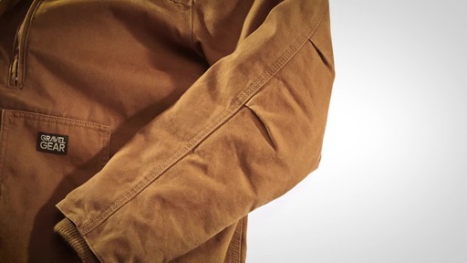 Gravel Gear Men's Washed Duck Insulated Chore Coat - image 2 from the video