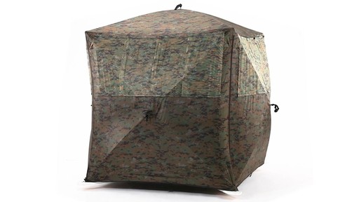 Guide Gear Silent Adrenaline Camo Ground Hunting Blind 360 View - image 1 from the video